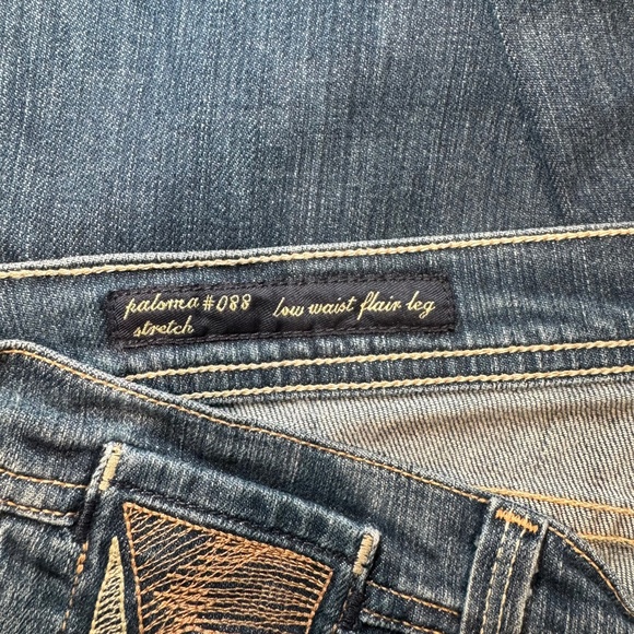 Citizens of Humanity Jeans Women's 29 Blue Paloma Stretch Low Waist Flair Leg - Picture 8 of 11